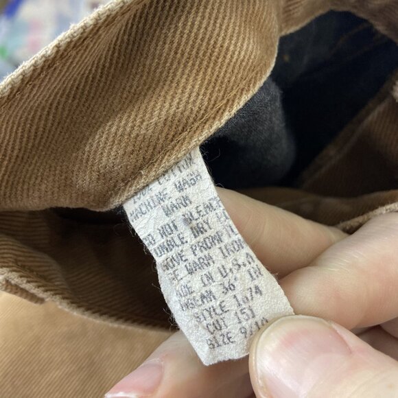 Vintage Rough Rider High Jeans Woman 9/10 Brown Western 30x32  Mom Tan - Picture 3 of 8